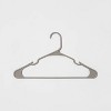 30pk Suit Flocked Hangers Gray - Brightroom™ : Target