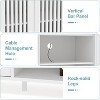 3-Piece Large TV Stand with Bookshelves for TVs Up to 70", Farmhouse Entertainment Center with Shelves, 70" Media Console Table for Living Room - 3 of 4