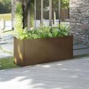 vidaXL Garden Planter Honey Brown 59.1"x19.7"x27.6" Solid Wood Pine - 2 of 4