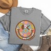 Simply Sage Market S.W.Smiley Groovy Floral Outline Garment Dyed Tee - 3 of 4