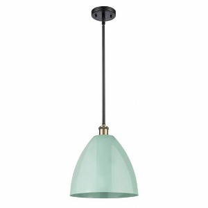 Plymouth Dome - 1 Light Stem Hung Pendant In Industrial Style-12.75 Inches Tall and 12 Inches Wide - 1 of 1