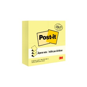 Post-it Pop-Up Notes, 3 x 3 Inches, Canary Yellow, 24 Pads with 100 Sheets Each - 1 of 4
