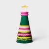 Día de Muertos 8.5" Bottle Vase Green/Pink/Yellow - 3 of 3
