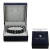 Metallo Stainless Steel Micro Pave CZ Bracelet - Black Plated - Black - 8.5 Inch - 2 of 4