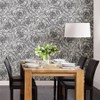 NuWallpaper Beauty Peel and Stick Wallpaper Black: Removable Vinyl, Self-Adhesive, Solid Pattern, 28.2 Sq Ft Coverage - 2 of 4