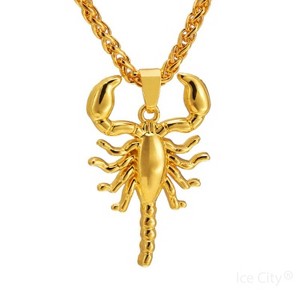 Ice City Bold Scorpion Necklace, Statement Necklace for Men, 22 Inches - 1 of 4