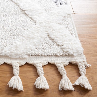 Gray Diamond Braided Shag 8' x 10' Synthetic Area Rug