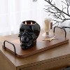 2 Wick 18oz Skull Shaped Filled Red Wax Candle Bourbon Casket - Threshold™ - 2 of 4