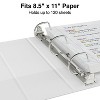 Staples Standard 1/2" 3-Ring View Binder White (26426-CC) 82618 - 3 of 4