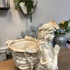 Slickblue Angel Girl Resin Flower Planter, Decorative Indoor Plant Pot, Tabletop or Shelf Accent, 6.6"x8"x8" - 4 of 4