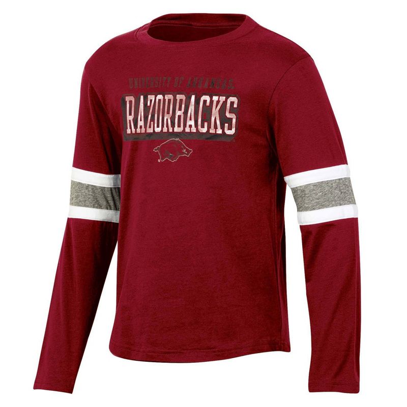NCAA Arkansas Razorbacks Boys&#39; Long Sleeve T-Shirt, 1 of 4