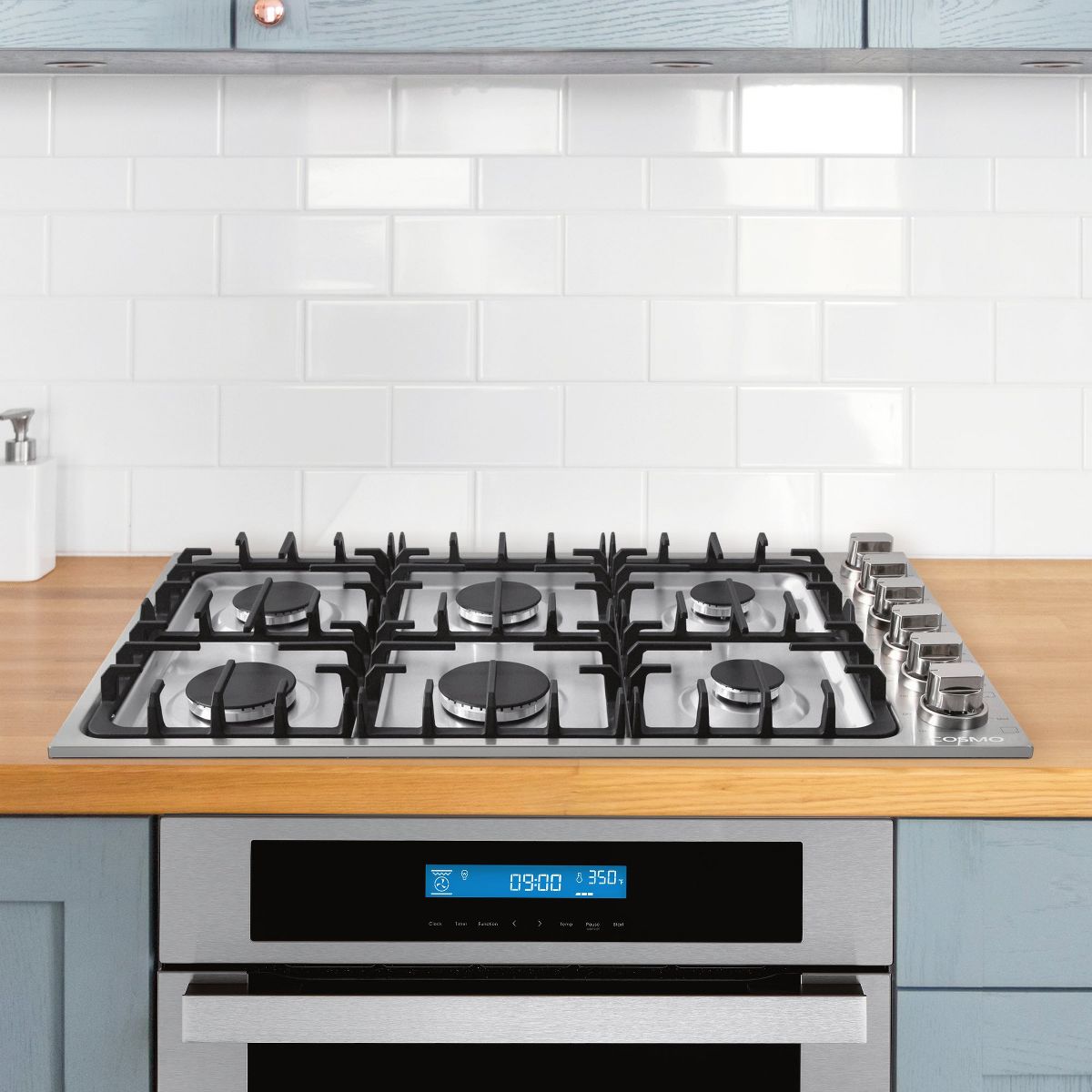 Cosmo COS-DIC366 36 in. Gas Cooktop in Stainless Steel with 6 Italian Made Burners - thumbnail 2