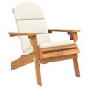 vidaXL Patio Furniture Set Folding Adirondack Chair Set Solid Wood Acacia - White Chair - 4 of 4