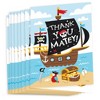 Big Dot of Happiness Pirate Ship Adventures - Skull Birthday Party Thank You Cards (8 count) - 2 of 4
