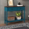 39'' Farmhouse Entryway Table with Drawers and Storage Shelf,Console Table for Living Room or Hallway-Baofuwish - 2 of 4