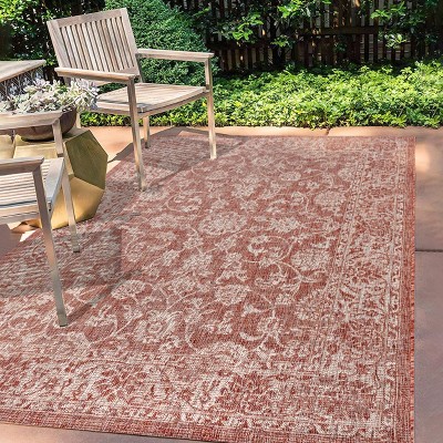 JONATHAN Y Tela Bohemian Textured Weave Floral Indoor/Outdoor Area Rug