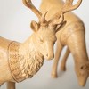 5.5"H and 14"H Sullivans Scandinavian Neutral Deer Figure - Set of 2, Christmas Decor, Brown - 2 of 3