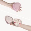 Unique Bargains Travel Small Portable Heart-Shaped Plush Velvet Jewelry Box for Women - 4 of 4