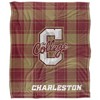 College Of Charleston Campus Plaid Spirit Silky Touch Super Soft Throw Blanket 50x60 - 2 of 4