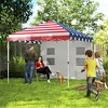 Outsunny 10' x 10' Pop Up Canopy Tent with Sidewall, Instant Sun Shelter with Storage Pockets, Height Adjustable - image 3 of 4