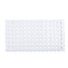 Cameo Non-Slip Bathtub mat, Modern Glaze Design, 27" x 15" Shower Mat with Suction Cups and Water Drain Holes, BPA, LaTeX, Phthalate Free (White) - 2 of 4