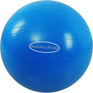 BalanceFrom Exercise Ball with Quick Pump for Yoga & Fitness 2,000lb Capacity - 1 of 4