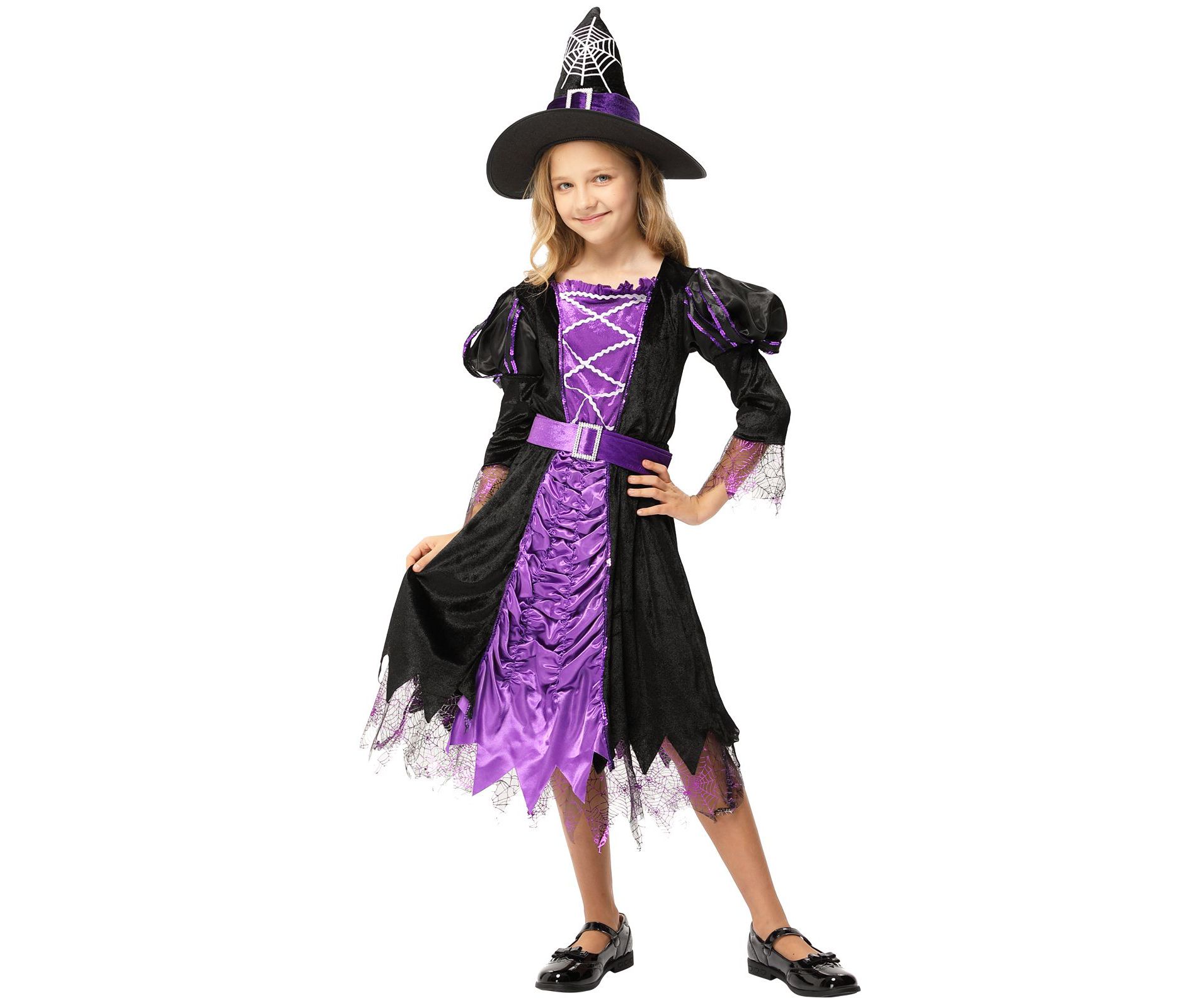 TackView Halloween Girl Witch Costume Halloween Witch Dress for Kids Toddler Classic Costume for Party Dress-Up