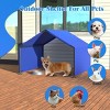 Sun Cover Dog Shade Shelter Outdoor Tent, Waterproof Pet Canopy with Steel Frame, Portable Camping House for Small Medium Dogs-The Pop Home - 3 of 4