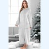 ADR Women's Zip Up Robe with Hood, Women's Long Zipper Robe, Warm Cozy Hooded Bathrobe - 2 of 3