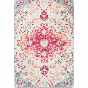Belffin Machine Washable Living Room Rug, 4x6 Moroccan Area Rug for Home Decor.Colorful Area Rugs. - 1 of 4