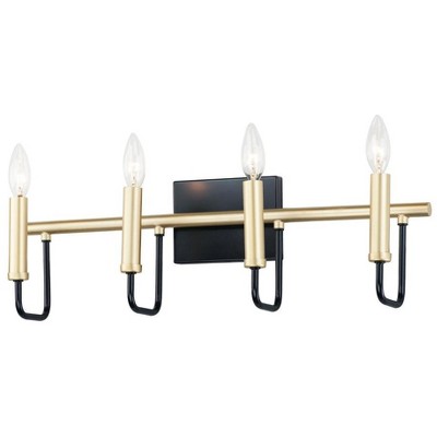 Maxim Lighting Sullivan 4 - Light Vanity in  Black/Gold