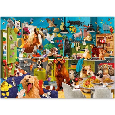QUOKKA Jigsaw Puzzles 1000 Pieces for Adults - Funny Animals for Kids Ages 8-12 - Animals Party