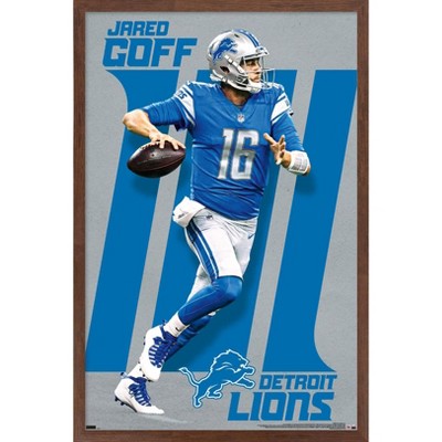 Trends International Nfl Detroit Lions - Amon-ra St. Brown 22 Framed Wall  Poster Prints Mahogany Framed Version 22.375 X 34 : Target