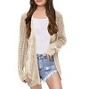 Girls Summer Caridigan Lightweight Open Front Cardigan Gilrs Crochet Sweater Cardigan Girls 2025 Beach Cover Ups - 3 of 4