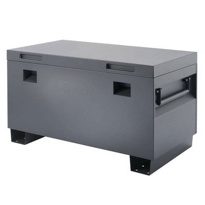 TRINITY TXKPGR-0501 45 Inch Steel Indoor/Outdoor Job Site Box with Matte Rust Proof Powder Coated Finish, Carrying Handles, and Gas Lifts