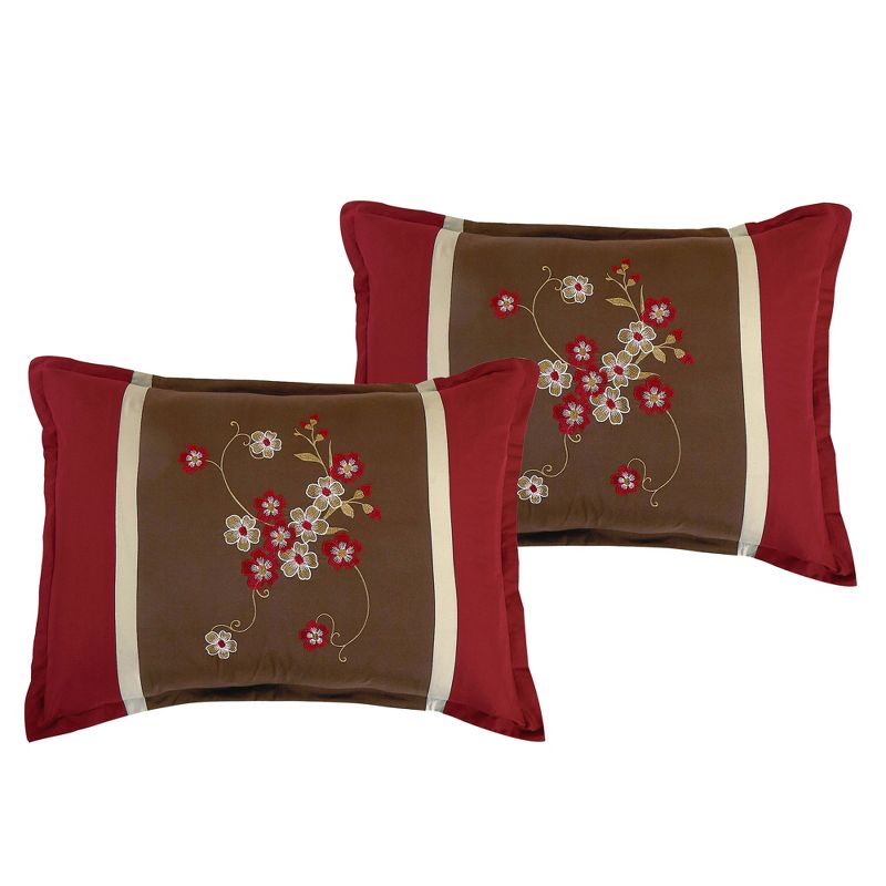 Esca Coira Elegant & Luxurious 7pc Comforter Set:1 Comforter, 2 Shams, 2 Cushions, 1 Decorative Pillow, 1 Breakfast Pillow, 5 of 6