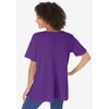 Woman Within Plus Size Split-Neck Henley Thermal Tee - 3 of 4