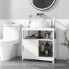 Tangkula Vessel Sink Storage Cabinet Under Sink Vanity Cabinet with 2 Sliding Doors & U-shaped Cut-out - 2 of 4