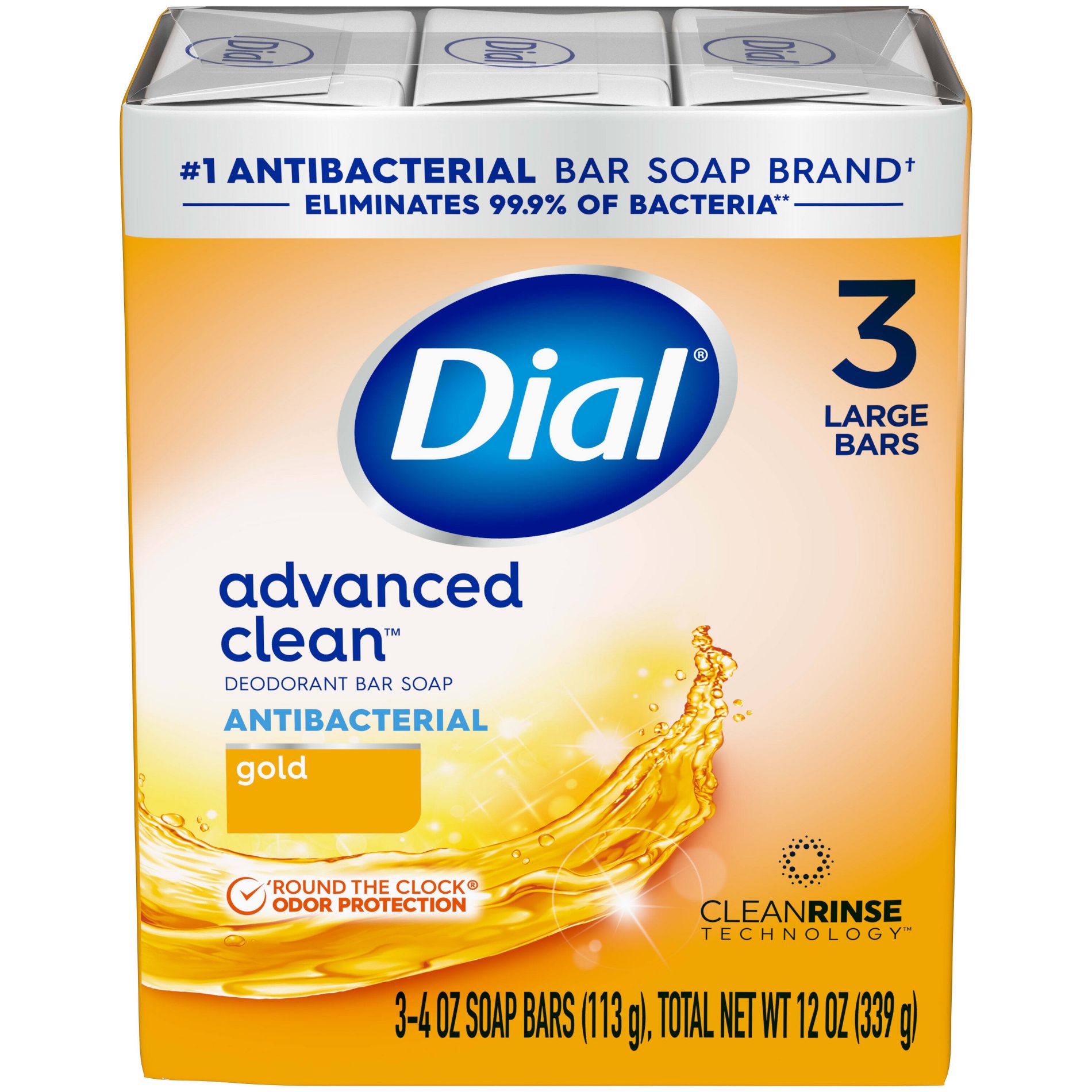 Dial Antibacterial Deodorant Gold Bar Soap