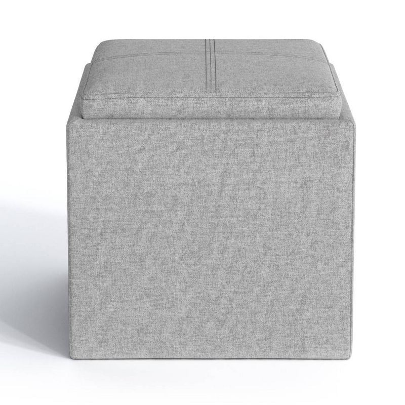 Townsend Cube Storage Ottoman with Tray - WyndenHall, 6 of 7