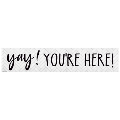 Teacher Created Resources Modern Farmhouse Yay! You're Here! Banner (Pack of 6)