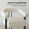Modern Barrel Accent Chair Upholstered Accent Chair With Arm Backest for Living Room,Office,Indoor Furniture-Maison Boucle - 4 of 4