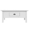vidaXL Coffee Table White Solid Pine Wood, Engineered Wood, Metal - 3 of 4