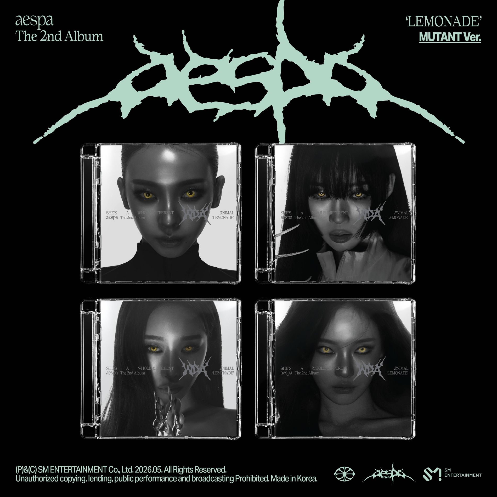 aespa - The 2nd Album ‘LEMONADE’ (MUTANT Ver.) (CD)