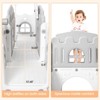 8 in 1 Toddler Slide, Indoor Kids Slide for Toddler 1-3, Indoor Playground with Slide, Basketball Hoop, Climber - 4 of 4