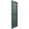 Plastic Development Group 14 x 55 Inch Exterior Vinyl Louvered Shutters, Green - 2 of 4