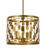 Elegant Lighting Levante 3 lights pendant in brass - 3 of 4