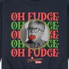 Men's - A Christmas Story - Oh Fudge Stacked Graphic Fleece Sweatshirt - 2 of 4