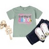 The Juniper Shop First Day Of School Checker Border Toddler Short Sleeve Tee - 3 of 4