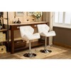 SKRAN Contemporary Black Hydraulic Bar Stools Set of 2,Seat with Gas-Lift And Stable Foot Rest  Stools for Kitchen Island Pub - 2 of 4